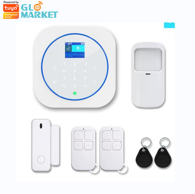 Glomarket Inteligentny czujnik alarmowy Dwukierunkowy czujnik audio Tuya WiFi GSM Home Alarm Security System