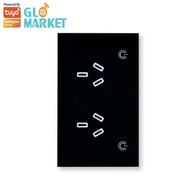 Au Alexa i Google Home Tuya Smart Wifi Socket Timer z 2 pracą USB