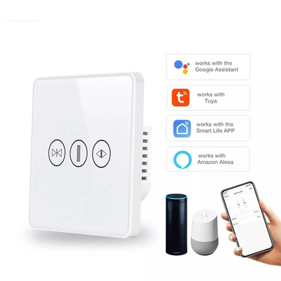 Inteligentny przełącznik kurtyny WiFi/Zigbee Sterowanie głosowe Asystent Google Przełącznik ekranu dotykowego