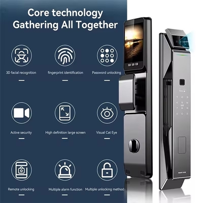 Glomarket Tuya Security Całkowicie automatyczny Smart Lock 3D Lock rozpoznawania twarzy