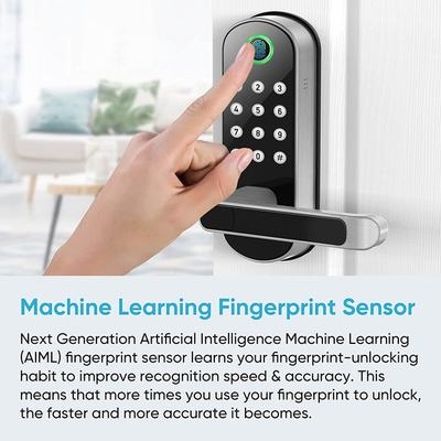 Wodoodporny zamek do drzwi z czytnikiem linii papilarnych Tuya Wifi Remote Control Code Smart