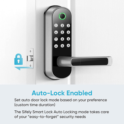 Wodoodporny zamek do drzwi z czytnikiem linii papilarnych Tuya Wifi Remote Control Code Smart