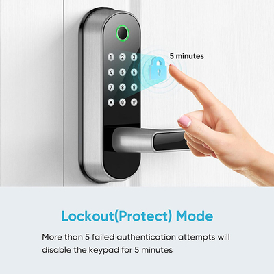 Wodoodporny zamek do drzwi z czytnikiem linii papilarnych Tuya Wifi Remote Control Code Smart