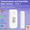 Tuya Smart Wireless Door Window Sensor Home Alarm System Wykrywanie wilgotności temperatury