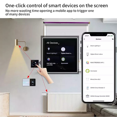 Ekran centralny 4-calowy ekran inteligentnej bramy Zigbee Sterowanie Tuya