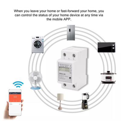 Tuya monitorowanie inteligentnego wyświetlacza LCD Wifi licznik energii pilot zdalnego sterowania