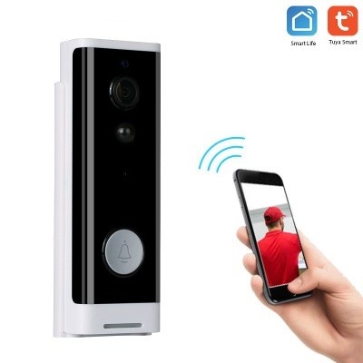 Tuya Home Video Inteligentna kamera Wifi Dzwonek do drzwi 1080P HD PIR Wykrywanie ruchu
