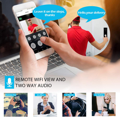 Tuya Home Video Inteligentna kamera Wifi Dzwonek do drzwi 1080P HD PIR Wykrywanie ruchu
