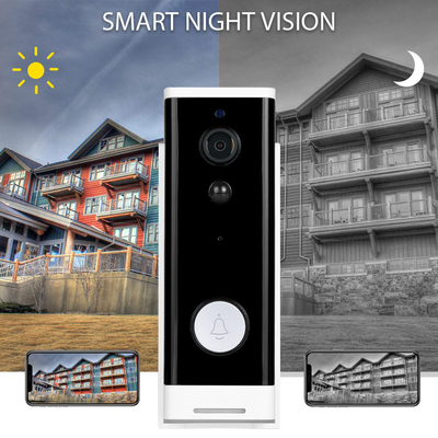 Tuya Home Video Inteligentna kamera Wifi Dzwonek do drzwi 1080P HD PIR Wykrywanie ruchu