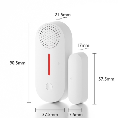 Smart Tuya WiFi Window Door Sensor Dźwięk i światło Alarm bezpieczeństwa w domu