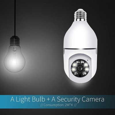 Inteligentne automatyczne śledzenie Full HD Ip Inteligentna bezprzewodowa kamera wewnętrzna z żarówką E27