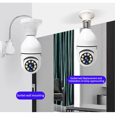 Inteligentne automatyczne śledzenie Full HD Ip Inteligentna bezprzewodowa kamera wewnętrzna z żarówką E27