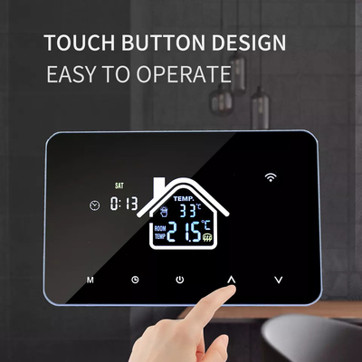 Google Alexa Wifi Inteligentny termostat Panel dotykowy Bezprzewodowy do elektrycznego ogrzewania podłogowego