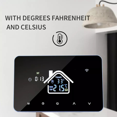 Google Alexa Wifi Inteligentny termostat Panel dotykowy Bezprzewodowy do elektrycznego ogrzewania podłogowego
