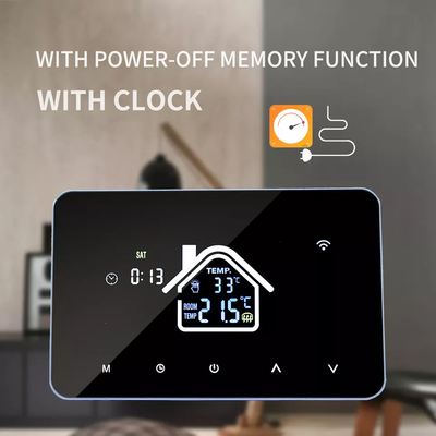 Google Alexa Wifi Inteligentny termostat Panel dotykowy Bezprzewodowy do elektrycznego ogrzewania podłogowego