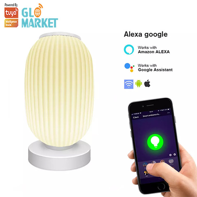 Glomarket Tuya Inteligentna Latarnia Lampa Stołowa Szklany Stół Muzyczny Światła Kontrola aplikacji Wifi