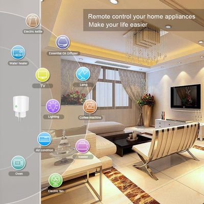 Glomarket Tuya Wifi EU Smart Plug Bezprzewodowe sterowanie głosem współpracuje z Google Alexa