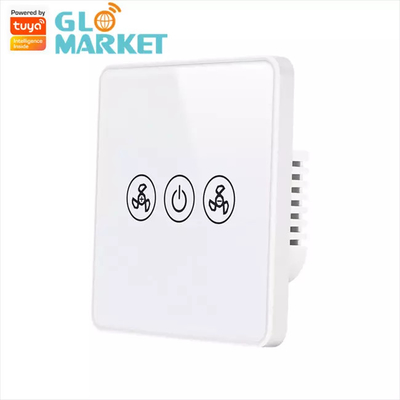 Tuya Smart Wifi Przełącznik wentylatora Standard ue Szklana ściana dotykowa Bezprzewodowy pilot zdalnego sterowania