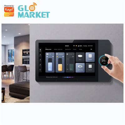 Inteligentny panel sterowania Wifi 7-calowy domowy system muzyczny w tle Tuya Zigbee Gateway
