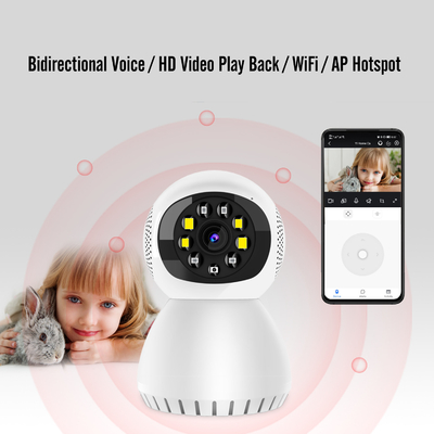 Wewnętrzna inteligentna mini kamera Tuya Wifi 2.4g / 5g Wykrywanie ruchu Śledzenie Night Vision