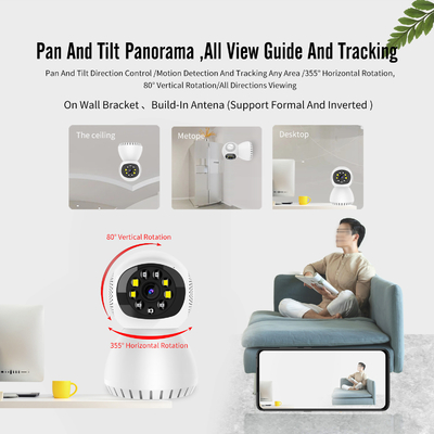 Wewnętrzna inteligentna mini kamera Tuya Wifi 2.4g / 5g Wykrywanie ruchu Śledzenie Night Vision
