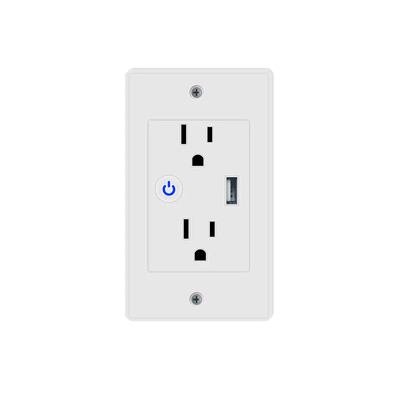 Tuya 2.4GHz Wifi Gniazdko elektryczne Inteligentne gniazdo wtykowe z 1 portem USB