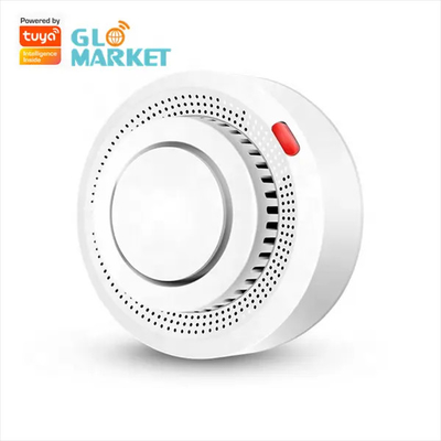 Tuya Smart WiFi Czujnik dymu Sterowanie APP Zdalny alarm Powiadomienie SMS 80DB Syrena