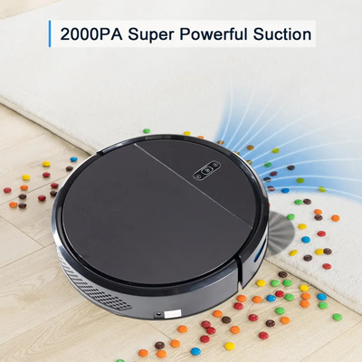Tuya Wifi Inteligentny robot czyszczący 2000 Pa ssący domowy robot odkurzający do zamiatania mopa