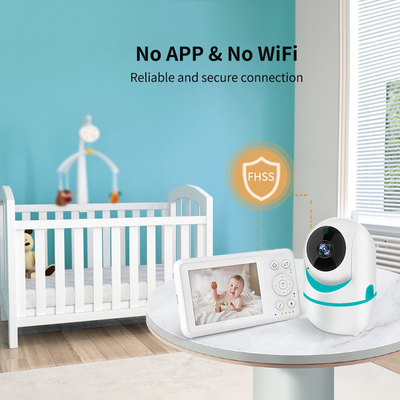 Glomarket Noktowizor na podczerwień Zoom Baby Monitor Camera Dwukierunkowy dźwięk z kołysanką