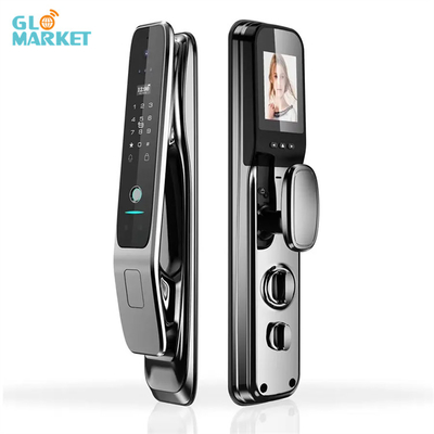 Lotnictwo Aluminiowe Stopy Rozpoznawanie twarzy Smart Door Lock Cloud Data Storage
