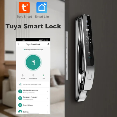 Lotnictwo Aluminiowe Stopy Rozpoznawanie twarzy Smart Door Lock Cloud Data Storage