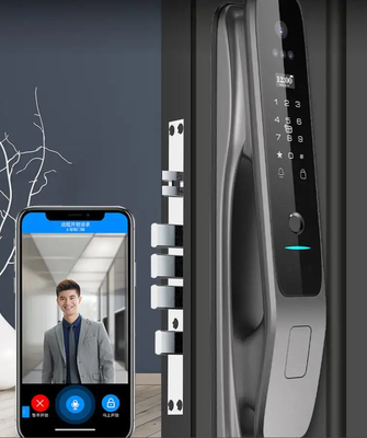 Lotnictwo Aluminiowe Stopy Rozpoznawanie twarzy Smart Door Lock Cloud Data Storage