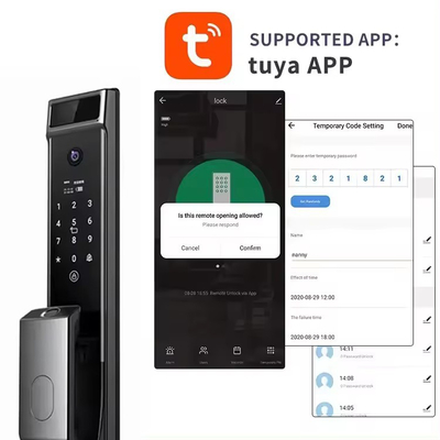 Glomarket Tuya Wifi Rozpoznawanie twarzy Smart Door Lock With Camera