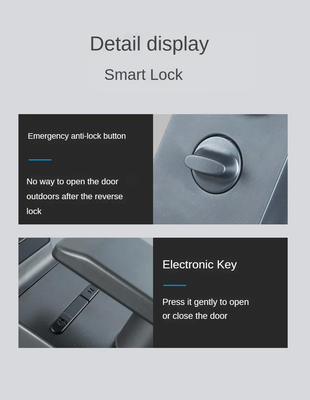 Glomarket Tuya Wifi Rozpoznawanie twarzy Smart Door Lock With Camera