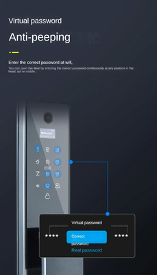 Glomarket Tuya Wifi Rozpoznawanie twarzy Smart Door Lock With Camera