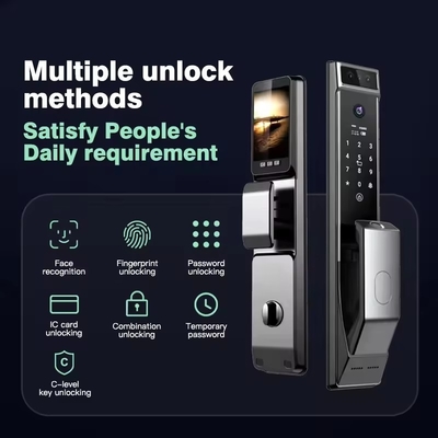 Glomarket Tuya Wifi Rozpoznawanie twarzy Smart Door Lock With Camera