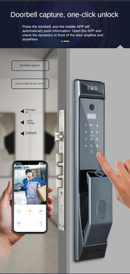 Glomarket Tuya Wifi Rozpoznawanie twarzy Smart Door Lock With Camera