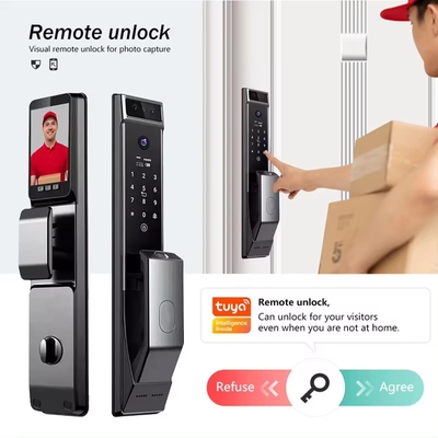 Glomarket Tuya Wifi Rozpoznawanie twarzy Smart Door Lock With Camera