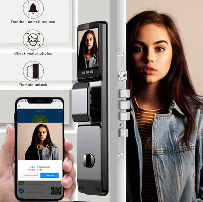 Glomarket Tuya Security Całkowicie automatyczny Smart Lock 3D Lock rozpoznawania twarzy