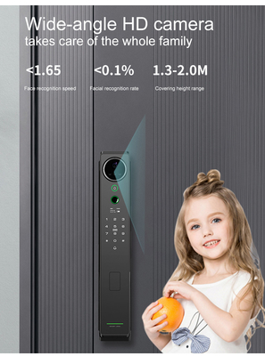 Ciężki inteligentny blokadnik rozpoznawania twarzy Tuya Smart interkom wizualny