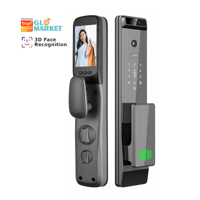 Glomarket Tuya Digital Smart Lock Całkowicie automatyczny system biometryczny Bezpieczeństwo Odcisk palców 3D Rozpoznawanie twarzy Hasło Zamek drzwiowy