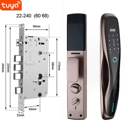 Glomarket 3D Face WIFI Smart W pełni automatyczny Smart Lock Odcisk palca APP Karta klucz Odblokowanie Inteligentny zamek drzwiowy z kamerą