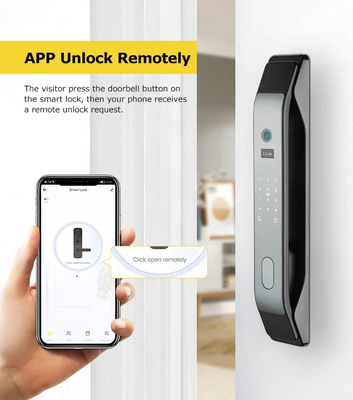 Glomarket Tuya Smart 3D Face Całkowicie automatyczny zamek drzwi aplikacja zdalne odblokowanie odciski palców Smart inteligentny zamek drzwi dla inteligentnego domu