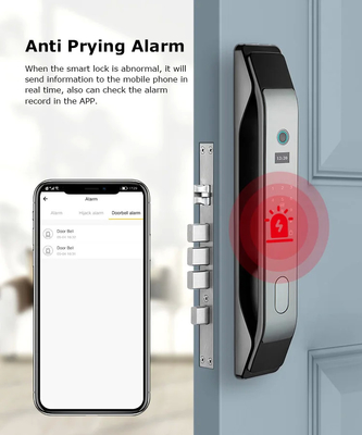 Glomarket Tuya Smart 3D Face Całkowicie automatyczny zamek drzwi aplikacja zdalne odblokowanie odciski palców Smart inteligentny zamek drzwi dla inteligentnego domu