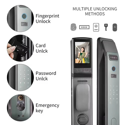 Glomarket Tuya Smart 3D Face Całkowicie automatyczny zamek drzwi aplikacja zdalne odblokowanie odciski palców Smart inteligentny zamek drzwi dla inteligentnego domu