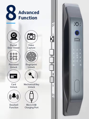 Glomarket Tuya Smart 3D Face Całkowicie automatyczny zamek drzwi aplikacja zdalne odblokowanie odciski palców Smart inteligentny zamek drzwi dla inteligentnego domu
