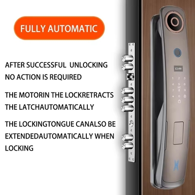 Glomarket 3d rozpoznawanie twarzy Smart Lock drzwi z kamerą cyfrowy odcisk palca w pełni automatyczne zamki bezpieczeństwa