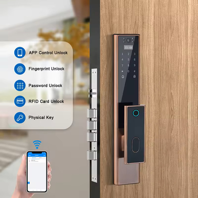 Glomarket Bezprzewodowy Biometryczny Odcisk Palca Bezpieczeństwo Całkowicie Automatyczny Smart Lock Cyfrowy Hasło Karta Klucz Zamek Z Kamera