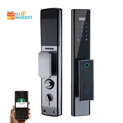 Glomarket Bezprzewodowy Biometryczny Odcisk Palca Bezpieczeństwo Całkowicie Automatyczny Smart Lock Cyfrowy Hasło Karta Klucz Zamek Z Kamera