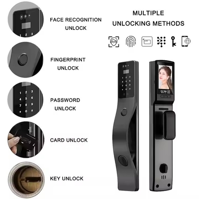 Glomarket Tuya Rozpoznawanie twarzy Smart Door Lock Security Digital Password Fingerprint Door Smart Locks